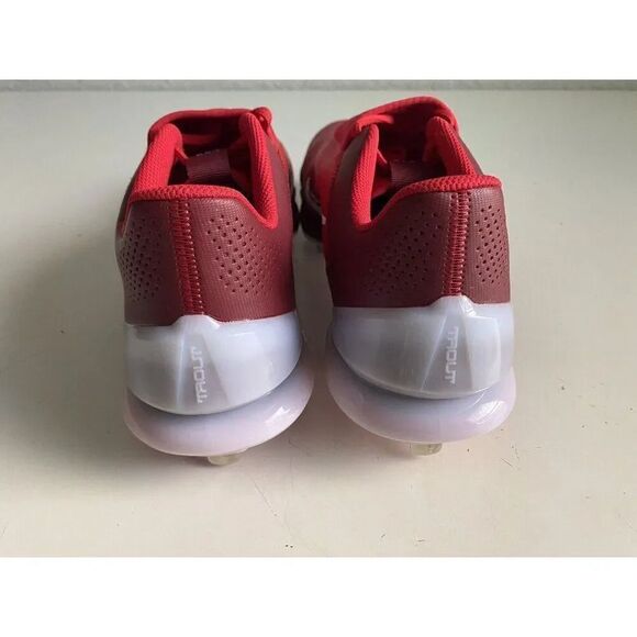 Nike Force Zoom Trout 8 Pro Red Metal Baseball Cleats CZ5915-616 Men's Sz 11 - Picture 6 of 12